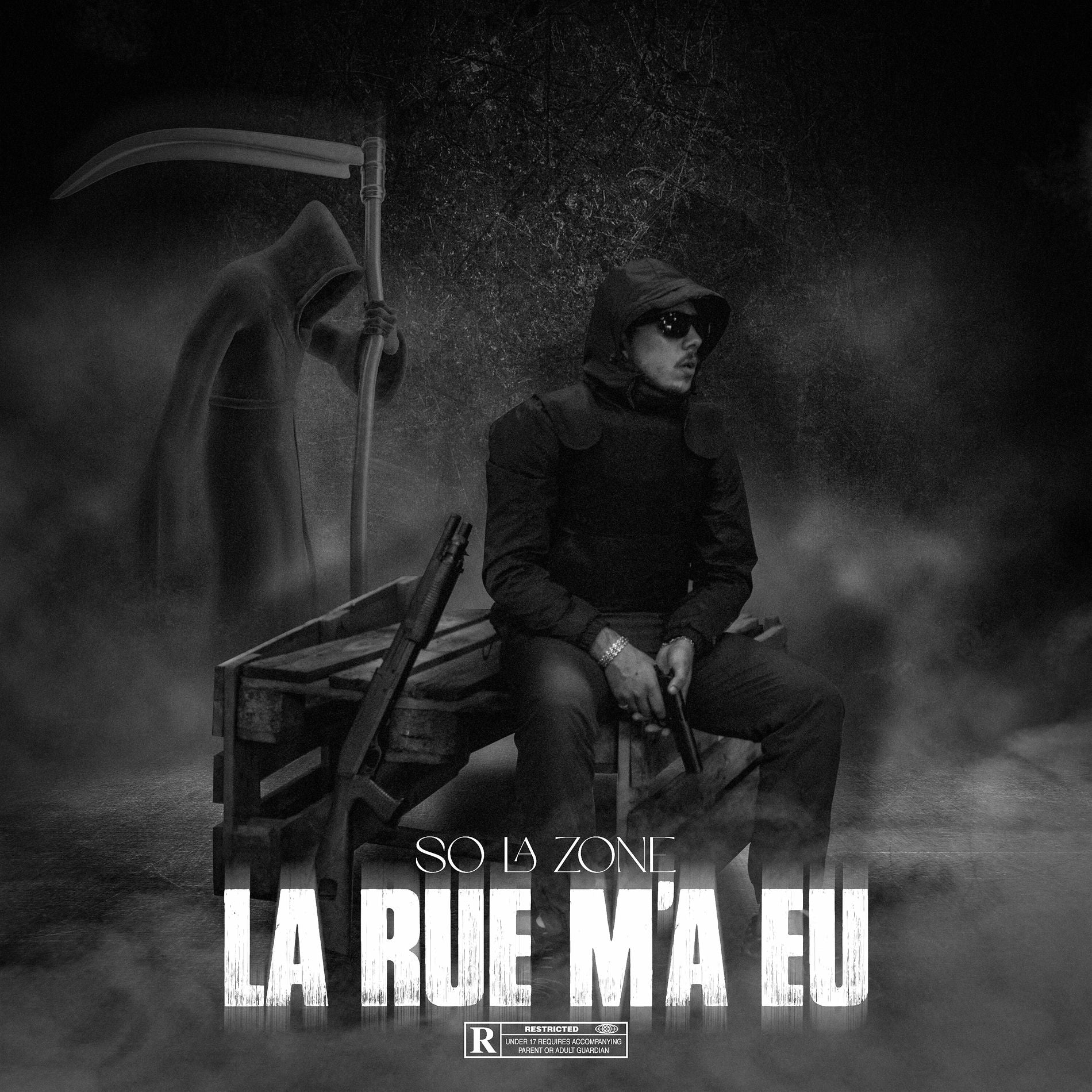 Music print | So La Zone - La rue m'a eu poster connecté