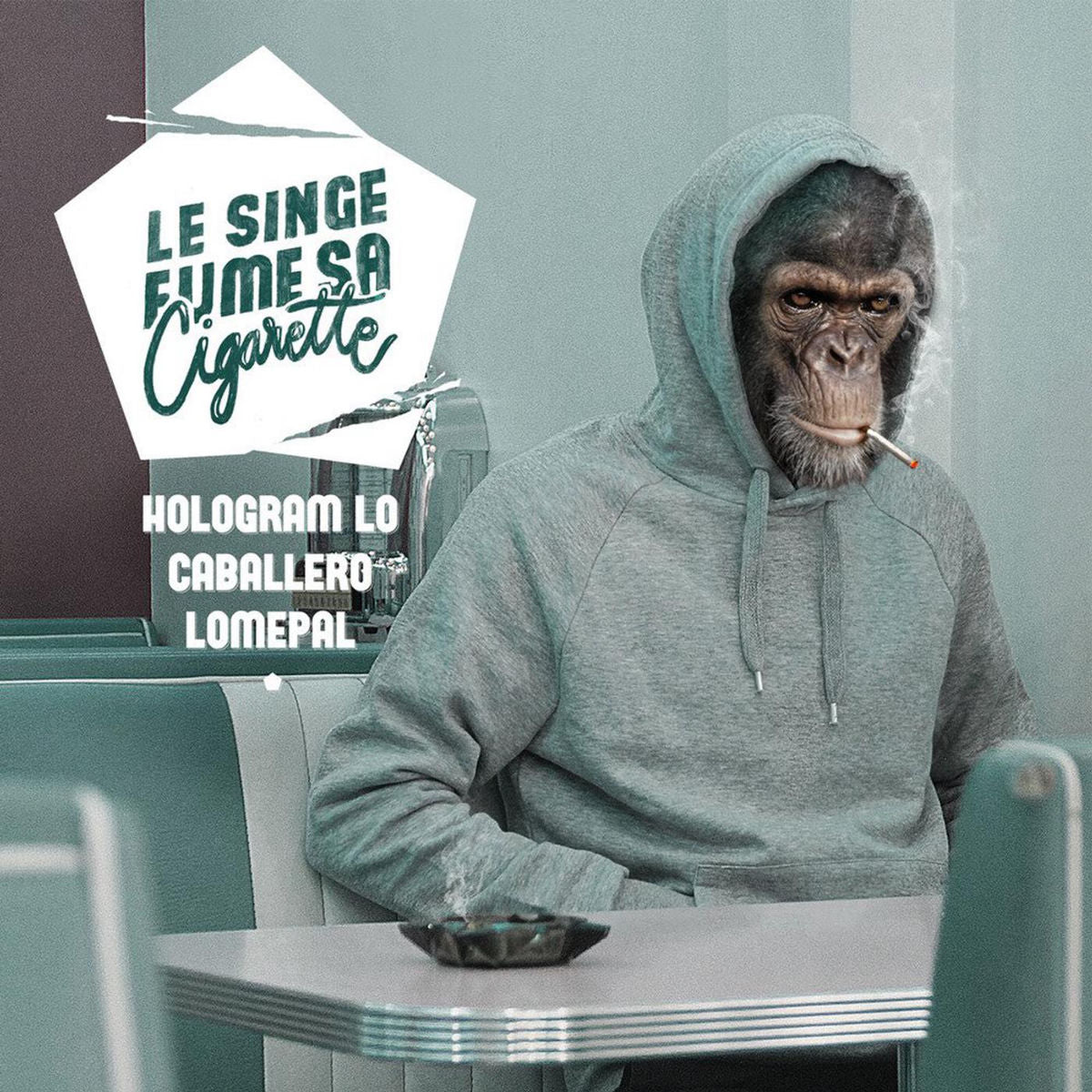 Music print | Lomepal - Le Singe Fume Sa Cigarette poster connecté