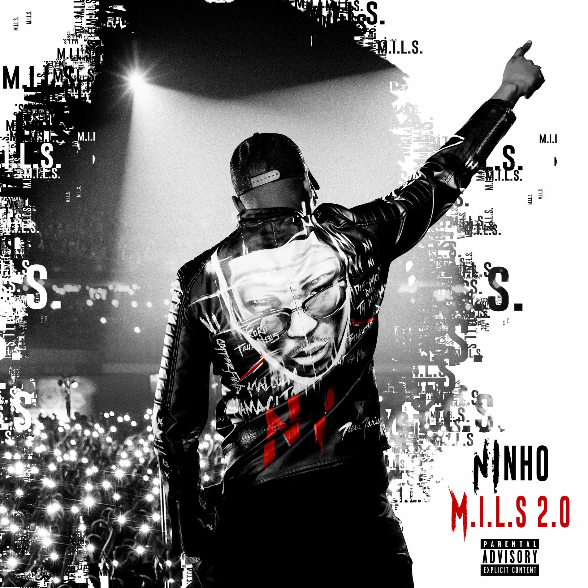 Music print | Ninho - M.I.L.S 2.0 poster connecté