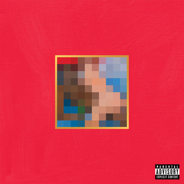 Music print | Kanye West - My Beautiful Dark Twisted Fantasy poster connecté