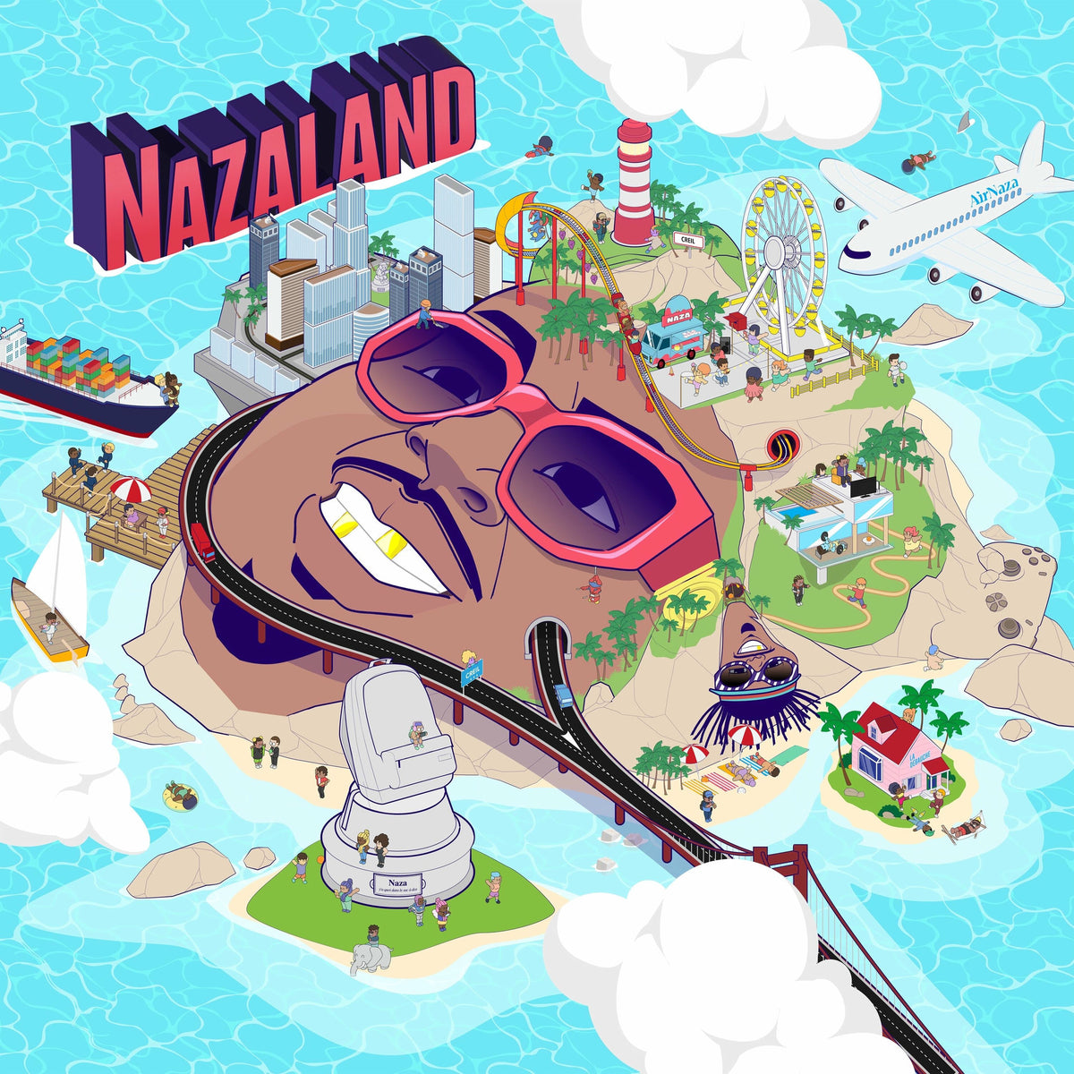 Music print | Naza - Nazaland poster connecté