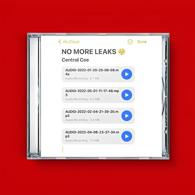 Music print | Central cee - No more leaks