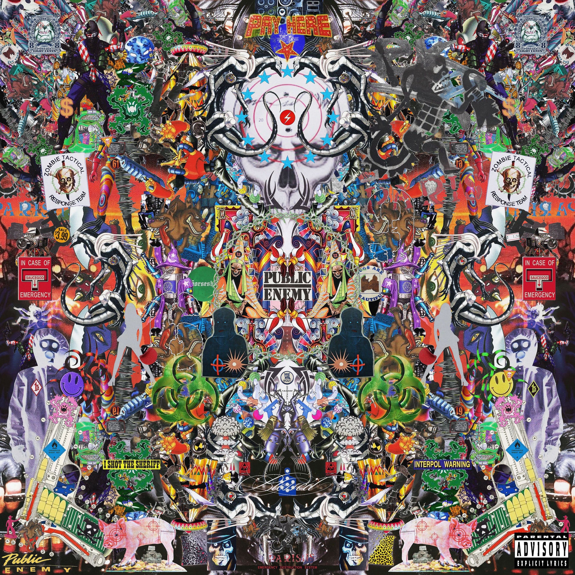 Music print | Hamza - PUBLIC ENEMY poster connecté