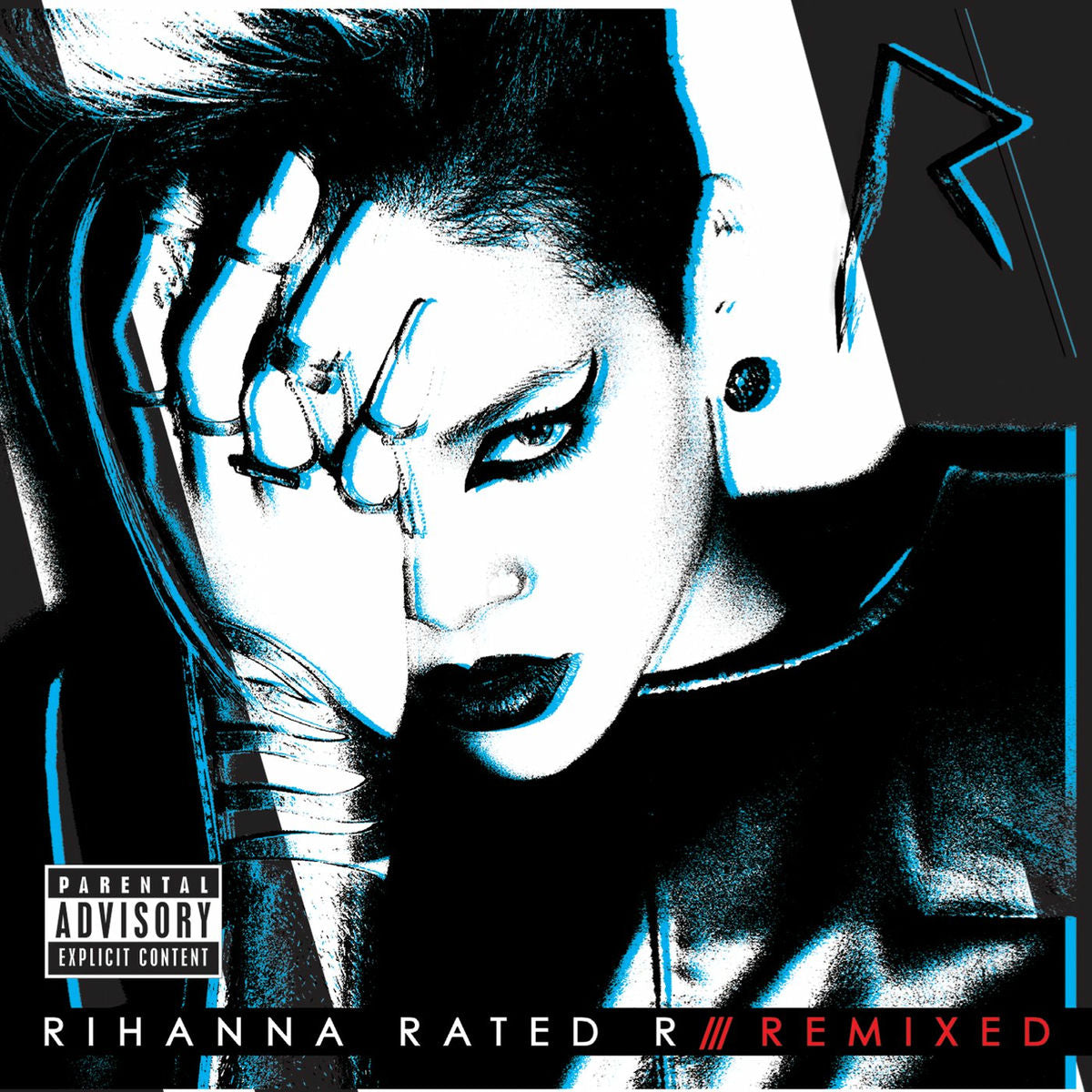 Music print | Rihanna - Rated R: Remixed poster connecté