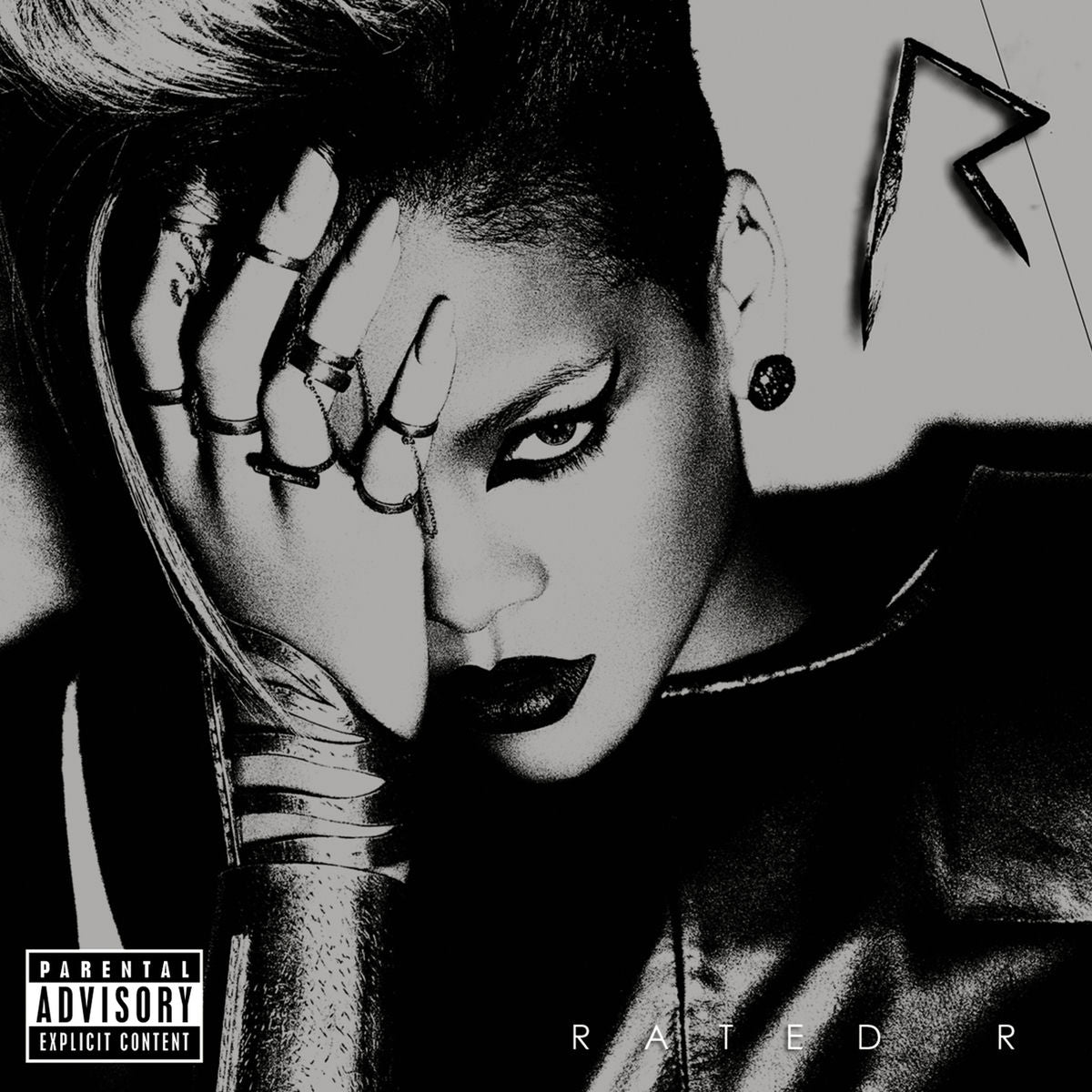 Music print | Rihanna - Rated R poster connecté
