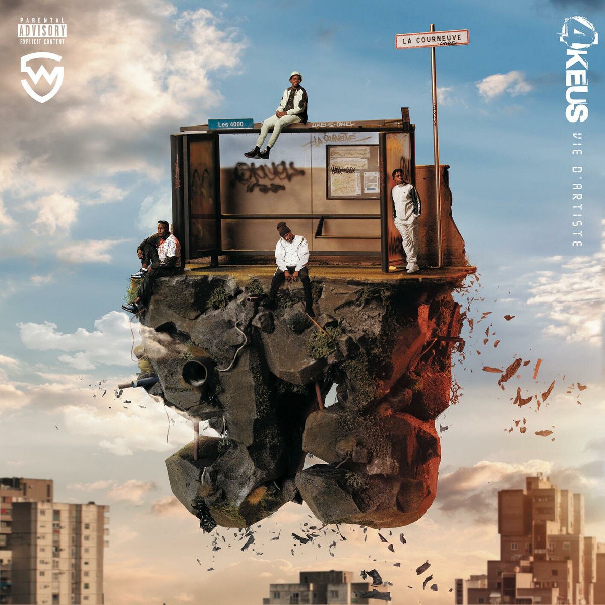 Music print | 4Keus - Vie d'artiste poster connecté