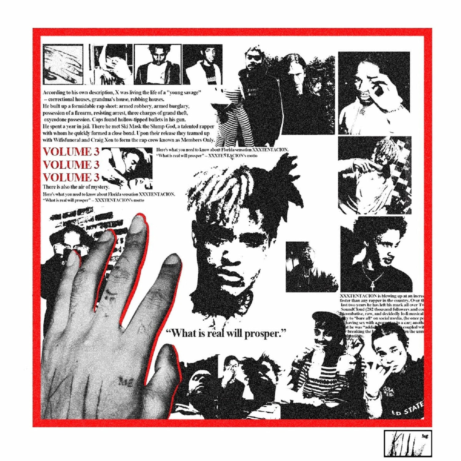 Music print | XXXTENTACION - XXXTENTACION Presents : Members Only, Vol. 3 poster connecté