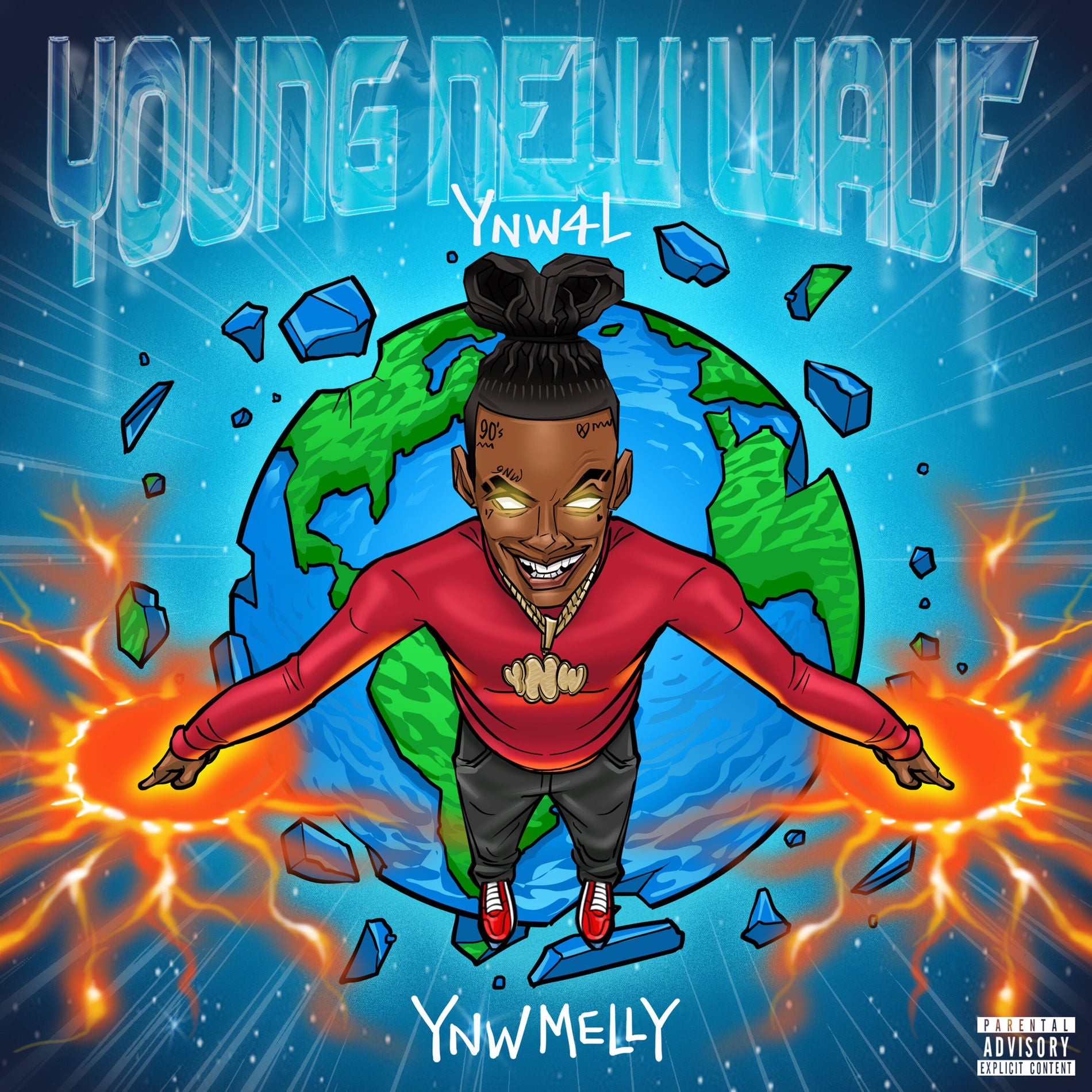 Music print | YNW Melly - Young New Wave poster connecté