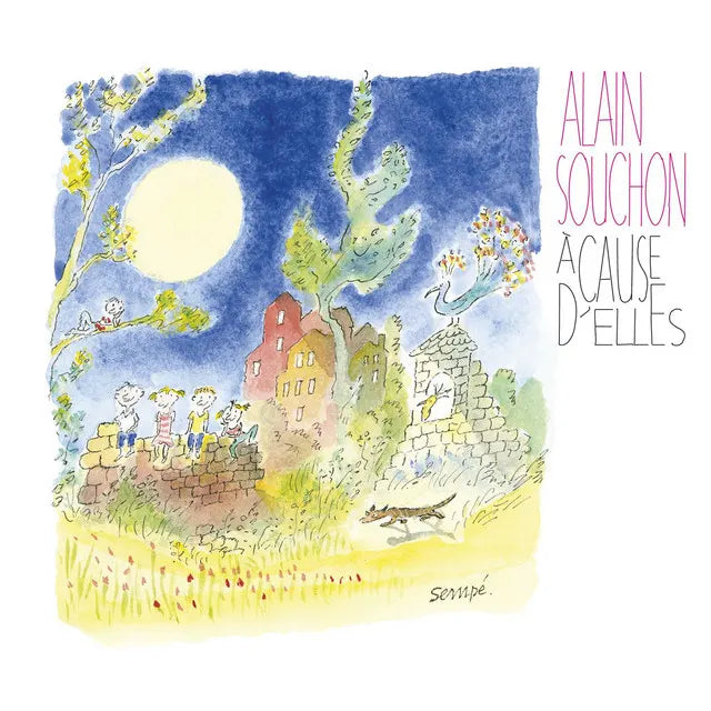 Music print | Alain Souchon - A cause d'elles (Edition Deluxe) poster connecté