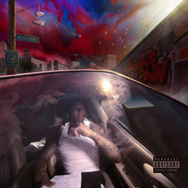 Music print | Moneybagg Yo - A Gangsta’s Pain poster connecté