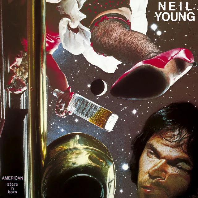 Music print | Neil Young - American Stars 'N Bars poster connecté