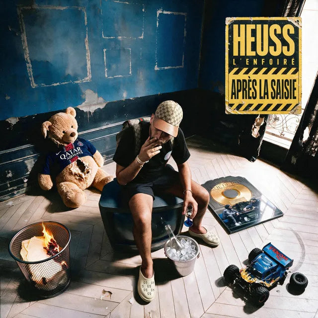Affiche de l'album APRÈS LA SAISIE de Heuss L'enfoiré, poster connecté NFC 30 × 30 cm