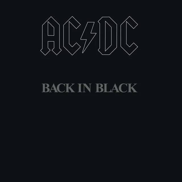 Music print | AC/DC - Back In Black poster connecté