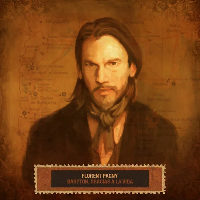 Music print | Florent Pagny - Baryton, Gracias A La Vida poster connecté