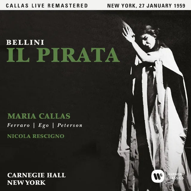 Music print | Vincenzo Bellini & Maria Callas - Bellini: Il pirata (1959 - New York) - Callas Live Remastered poster connecté