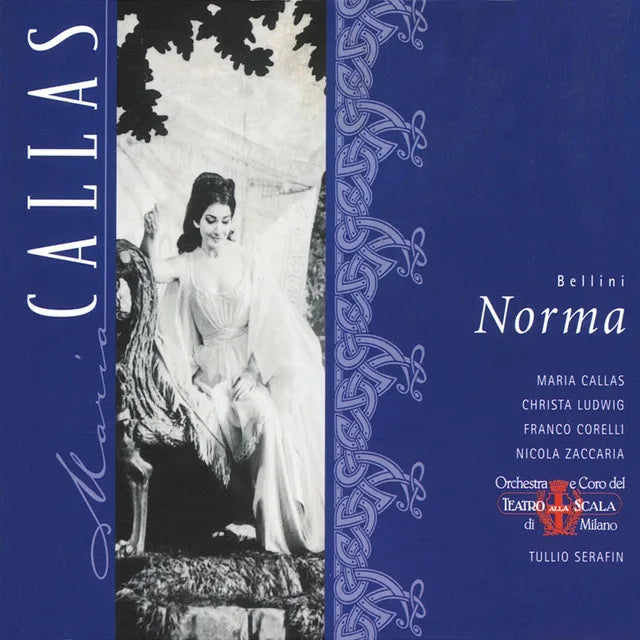 Music print | Vincenzo Bellini & Maria Callas & Christa Ludwig & Franco Corelli & Nicola Zaccaria & Tullio Serafin & Orchestra Del Teatro Alla Scala, Milano - Bellini: Norma poster connecté