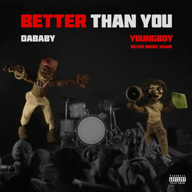Music print | DaBaby & YoungBoy Never Broke Again - BETTER THAN YOU poster connecté