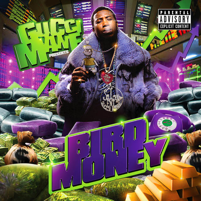 Music print | Gucci Mane - Bird Money poster connecté