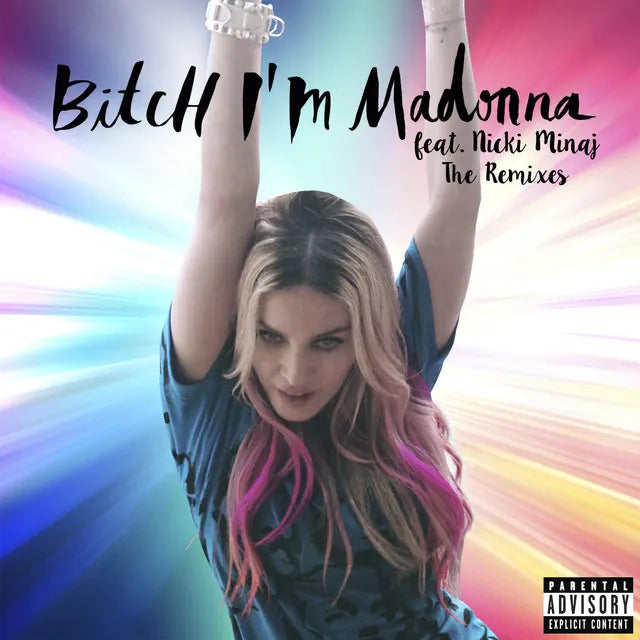 Music print | Madonna - Bitch I'm Madonna (feat. Nicki Minaj) [Remixes] poster connecté