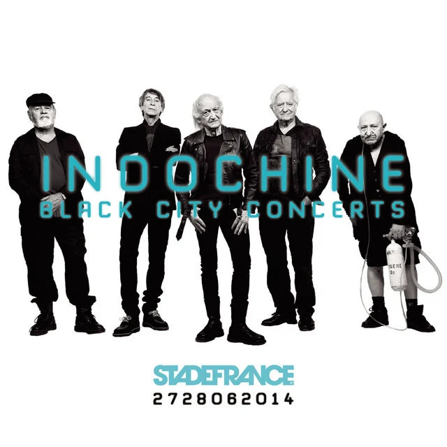 Music print | Indochine - Black City concerts poster connecté