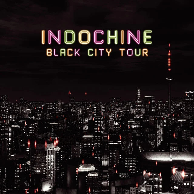 Music print | Indochine - Black City Tour poster connecté