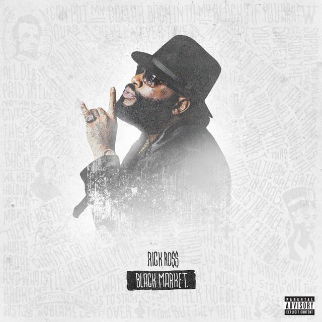 Music print | Rick Ross - Black Market (Deluxe) poster connecté
