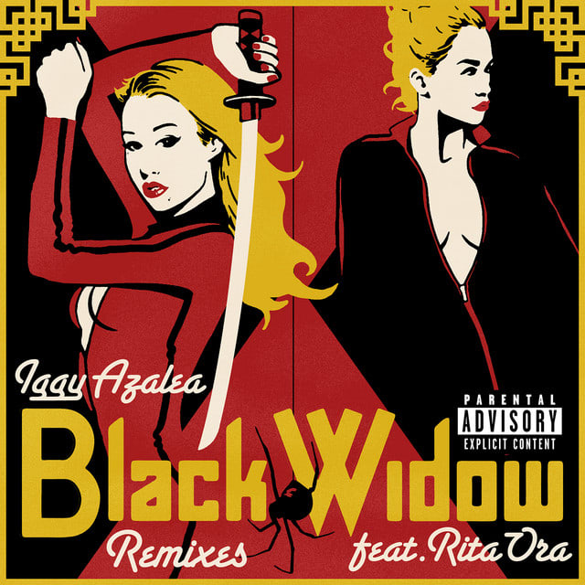 Music print | Iggy Azalea - Black Widow (Remixes) poster connecté