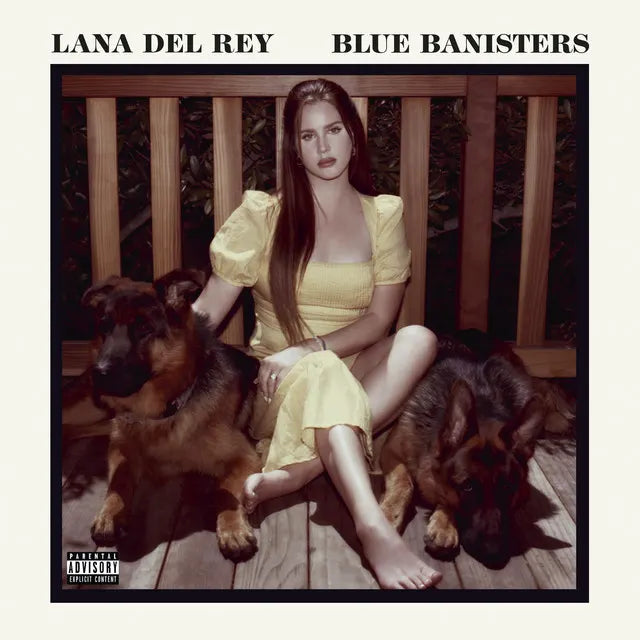 Affiche de l'album Blue Banisters de Lana Del Rey, poster connecté NFC 30 × 30 cm