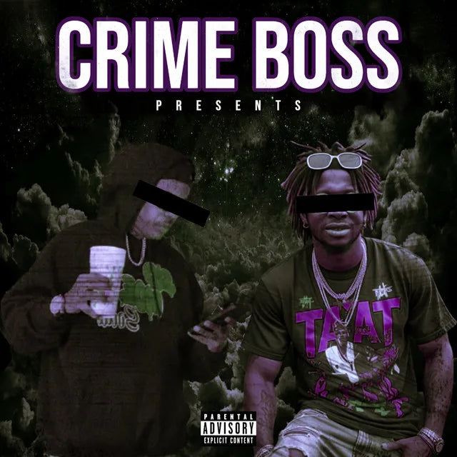 Music print | Crime Boss & Kritical Distrezz & Lil' Flip - Bossed Up Thangz poster connecté