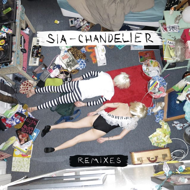 Music print | Sia - Chandelier (Remixes) poster connecté