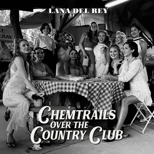 Affiche de l'album Chemtrails Over The Country Club de Lana Del Rey, poster connecté NFC 30 × 30 cm