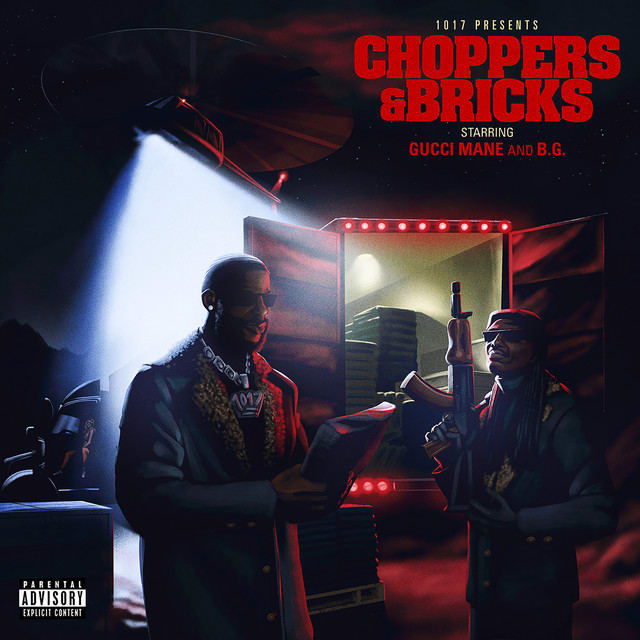Music print | Gucci Mane - Choppers & Bricks poster connecté