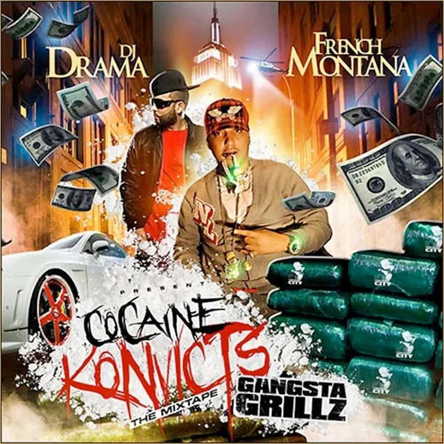 Music print | French Montana - Cocaine Konvicts: Gangsta Grillz poster connecté