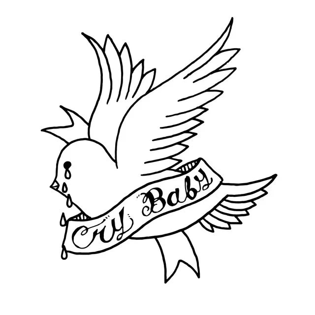 Music print | Lil Peep - crybaby poster connecté