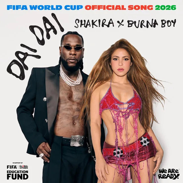 Music print | Shakira & Burna Boy - Dai Dai poster connecté