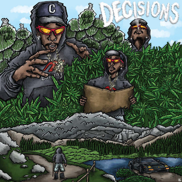 Music print | Wiz Khalifa - Decisions poster connecté