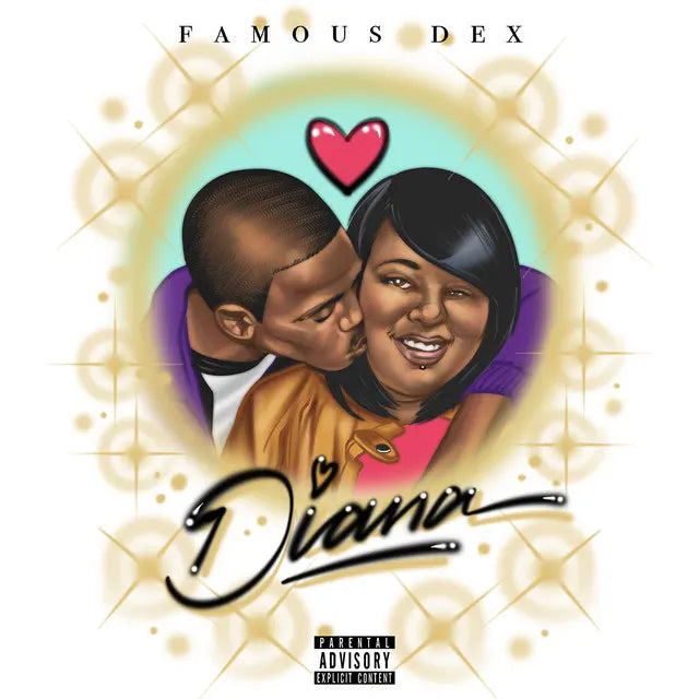 Music print | Famous Dex - Diana poster connecté