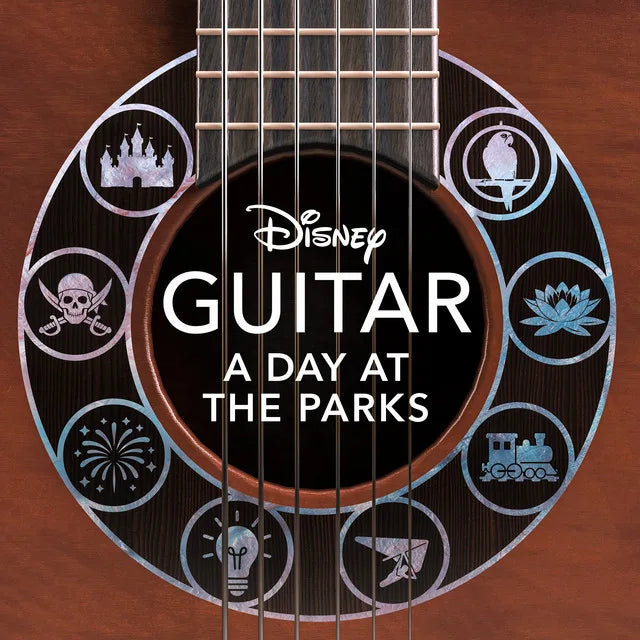 Music print | Disney Peaceful Guitar & Disney - Disney Guitar: A Day at the Parks poster connecté