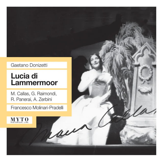 Music print | Gaetano Donizetti & Maria Callas & Rolando Panerai & Gianni Raimondi & Antonio Zerbini & Francesco Molinari-Pradelli & Orchestra del Teatro di San Carlo - Donizetti: Lucia di Lammermoor (1956) poster connecté