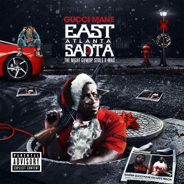 Music print | Gucci Mane - East Atlanta Santa 2 poster connecté