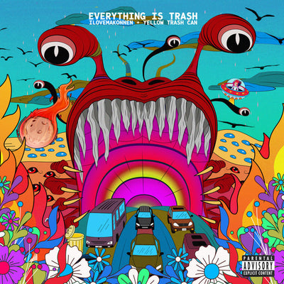 Music print | ILOVEMAKONNEN & Yellow Trash Can - Everything Is Trash