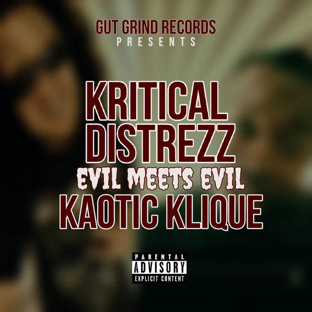Music print | Kritical Distrezz & Kaotic Klique - Evil Meets Evil poster connecté
