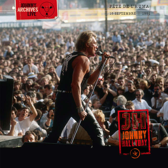 Music print | Johnny Hallyday - Fête de l'Huma 91 (Live / 15 septembre 1991) poster connecté