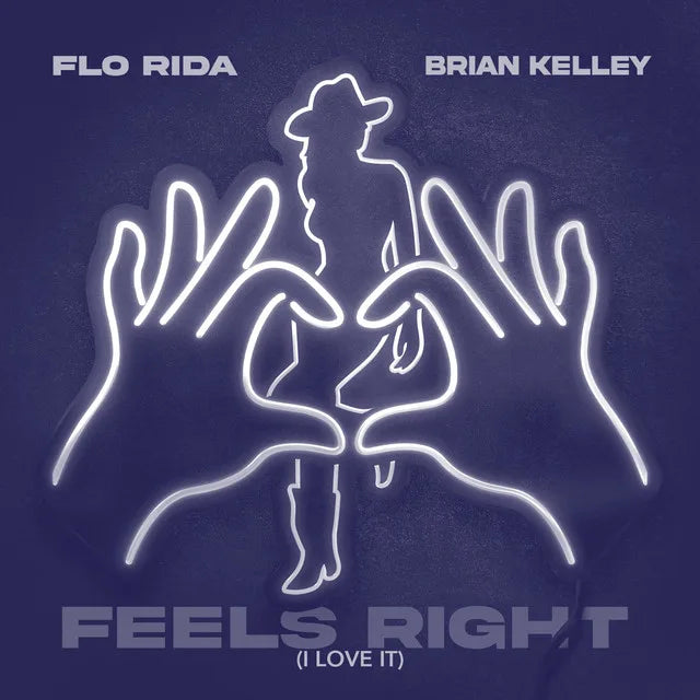 Music print | Flo Rida & Brian Kelley - Feels Right (I Love It) [Remixes] poster connecté