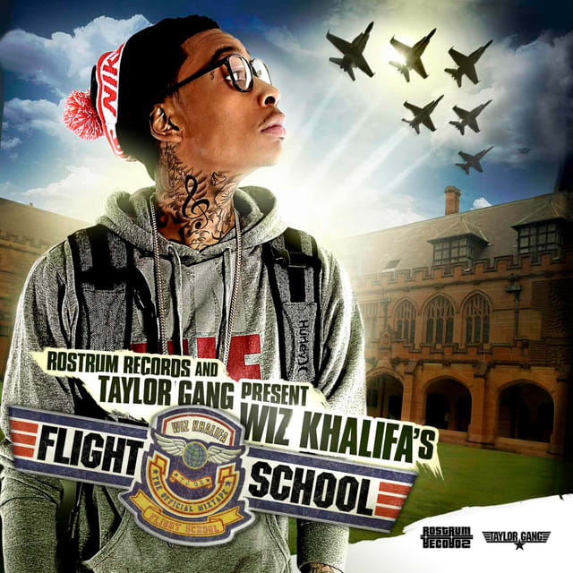 Music print | Wiz Khalifa - Flight School poster connecté