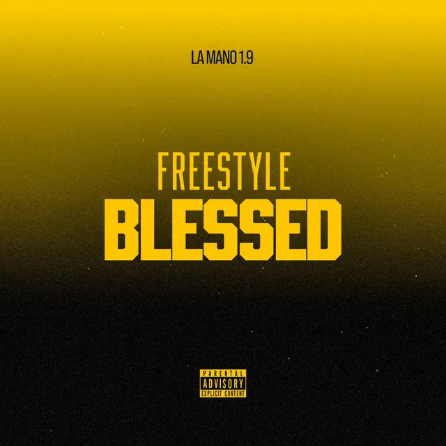 Affiche de l'album FREESTYLE BLESSED de La Mano 1.9, poster connecté NFC 30 × 30 cm