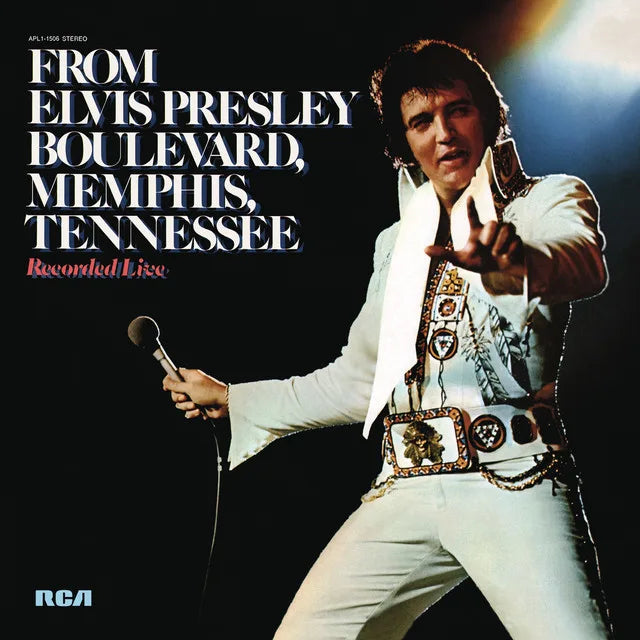 Music print | Elvis Presley - From Elvis Presley Boulevard, Memphis, Tennessee poster connecté