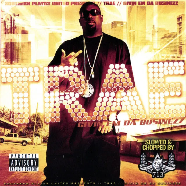 Music print | Trae Tha Truth - Givin Em Da Businezz (Screwed) poster connecté