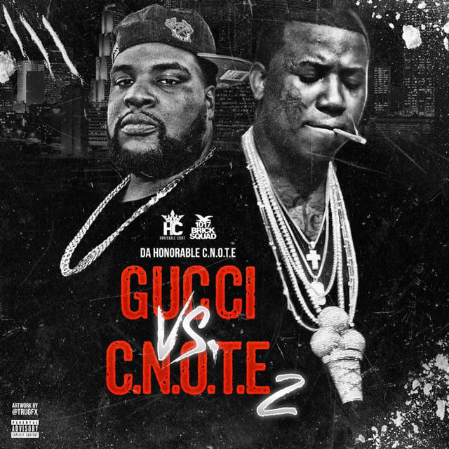 Music print | Gucci Mane - Gucci Vs. C-Note, 2 poster connecté
