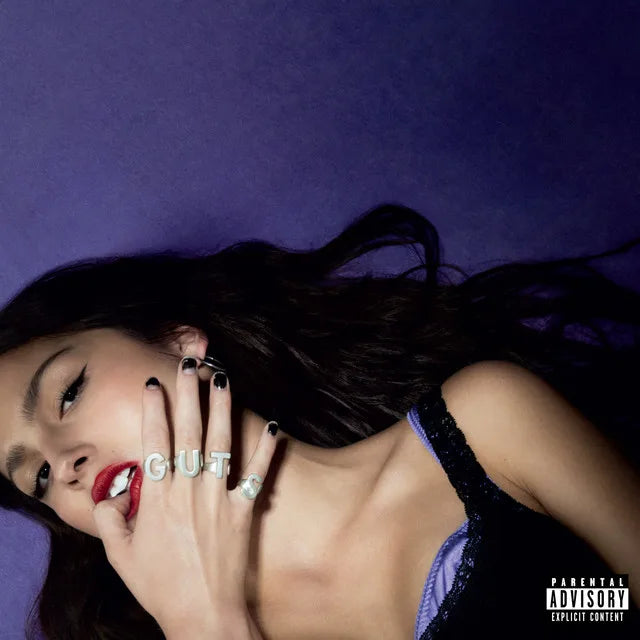 Affiche de l'album GUTS de Olivia Rodrigo, poster connecté NFC 30 × 30 cm